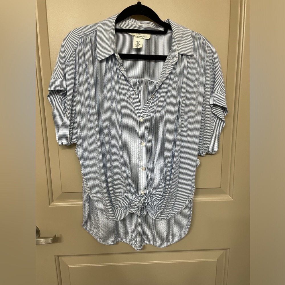 H&M L.O.G.G. Blue/white striped top